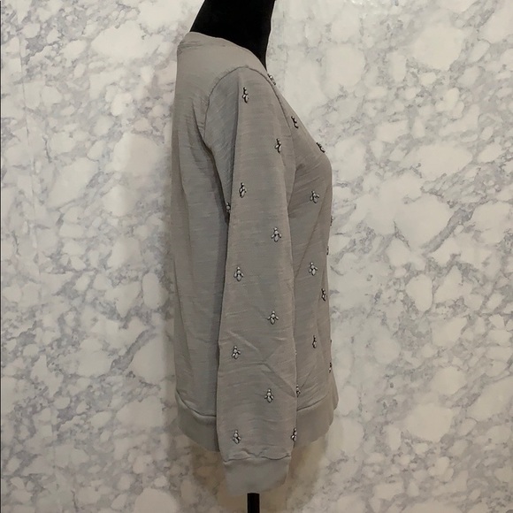 J Crew • Painted Jewel Sweatshirt Sz L - Picture 5 of 7